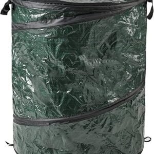 29.5-Gallon Pop Up Outdoor Garbage Can - Collapsible Trash Can for Parties, Yard Waste, or Laundry - Camping Accessories by Wakeman