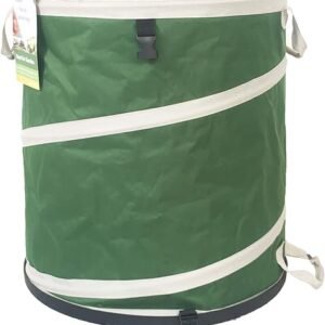 46 Gallon Collapsible Trash Can (22x28 in) Hard-Shell Bottom Yard Garden Bag for Yard Waste Bag,Debris Bag,Pop-Up Recycling Bin,Camping Waste Bin,Laundry Hamper,Lawn Grass,Weeds...