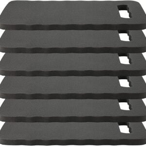 6 Pack Garden Kneeling Pads, Foam Thick Knee Pad, Kneeler Mat for Long Gardening Hours, Yoga, Prayer and Exercise 16 x 7 x 1 Inch, Black