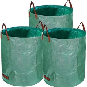 72 Gallon Garden Waste Bag, Reusable Leaf Bag Yard Waste Bag 3 Pack Lawn Yard Bag with Reinforced Handles for Loading Garden Leaves and Trash