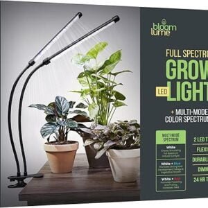 88 LED Grow Lights for Indoor Plants Full Spectrum - LED Grow Light Features Multi-Mode Color SPECTRUMS - Perfect Gooseneck Clip-on Plant Lights for Indoor Growing and Seed...