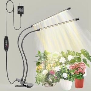 bseah Plant Grow Light for Indoor Plants, Full Spectrum Indoor Grow Light, 3 Modes & 10-Level Dimmable, Auto ON & Off Timer 3/9/12H