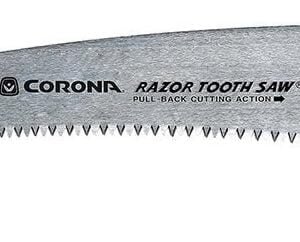 Corona Tools 18-Inch RazorTOOTH Pruning Saw | Heavy-Duty Hand Saw with Curved Blade | D-Handle Design for Gloved or 2-Handed Operation | Cuts Branches Up to 10" in Diameter | RS...