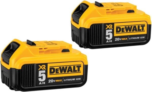 DEWALT 20V MAX 5 Ah Lithium Ion Battery 2-Pack (DCB205-2)