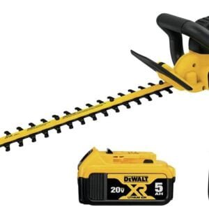 DEWALT 20V MAX* Cordless Hedge Trimmer, 5.0 Ah, 22-Inch (DCHT820P1)