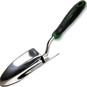 Edward Tools Bend-Proof Garden Trowel - Heavy Duty Polished Stainless Steel - Rust Resistant Oversized Garden Hand Shovel for Quicker Work - Digs Through Rocky/Heavy soils -...