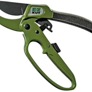 EZ Kut Heavy Duty Pruning Shears Green - with Ratcheting Action Great Garden Hand Tool Clippers Gardening pruners arthritis tools Ratcheting Anvil Hand Pruner Pruning Shears...