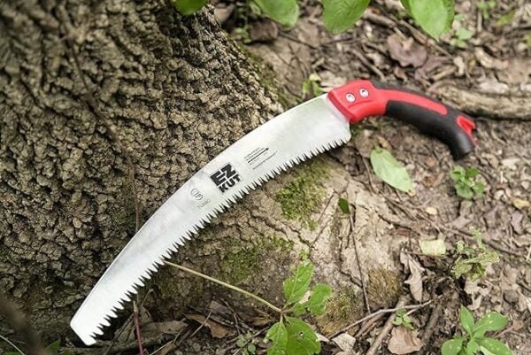 EZ Kut Kamikaze Max Saw Curved Blade with Scabbard - 19.3 Inch Heavy Duty Pruning Saw - Carbon Hardened Steel Japanese Technology- Best Pruning Saw for Tree Trimming & Branches...