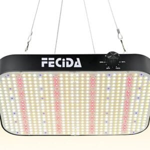 FECiDA LED Grow Light Dimmable 6000 Lumen 65 Watt, 2024 Best Grow Lights for Indoor Plants Full Spectrum, Hanging Seed Starting Seedlings Vegetable Growing Lamps, Daisy Chain...