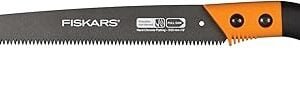 Fiskars 13" Pruning Saw- Fixed Handle - Tree Cutting Saw - Yard and Garden Tools - Black/Orange