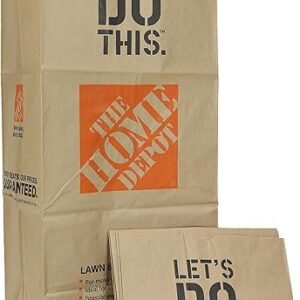 Home Depot Heavy Duty Brown Paper 30 Gallon Lawn and Refuse Bags for Home and Garden (70 Lawn Bags)