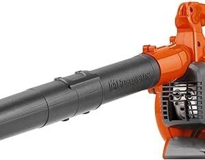 Husqvarna 125B Gas Leaf Blower, 28-cc 1.1-HP 2-Cycle Handheld Leaf Blower, 470-CFM, 170-MPH, 12.5-N Powerful Clearing Performance and Ergonomic Design, Orange