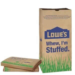 Lowes 30 Gallon Paper Heavy Duty Brown Paper Lawn and Refuse Bags for Home (5 pack)