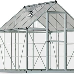 Palram - Canopia Hybrid 6' x 8' Greenhouse - Silver