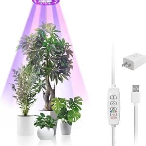 Plant Grow Light,72 LEDs Grow Light for Indoor Plants,5000K Full Spectrum Plant Light,10-Level Dimmable,Auto ON & Off Timer 3/9/12H,Height Adjustable, Grow Light for Tall Plants