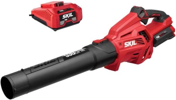 SKIL PWR CORE 40 Brushless 40V 530 CFM Cordless Leaf Blower Kit, Variable Speed with Power Boost, Includes 2.5Ah Battery and Auto PWR Jump Charger- BL4713C-11