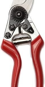 Spear & Jackson 6459BS Razorsharp Left-Handed Bypass Pruners, Red & Silver