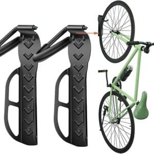 Wallmaster Bike Rack Garage Wall Mount Bicycles 2-Pack Storage System Vertical Bike Hook for Indoor