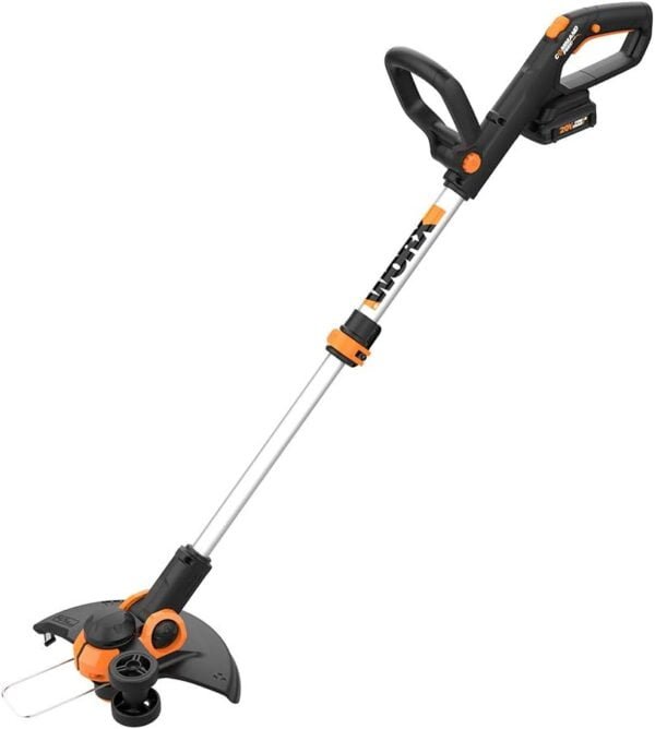 Worx String Trimmer Cordless GT3.0 20V PowerShare 12" Edger & Weed Trimmer (2 Batteries & Charger Included) WG163